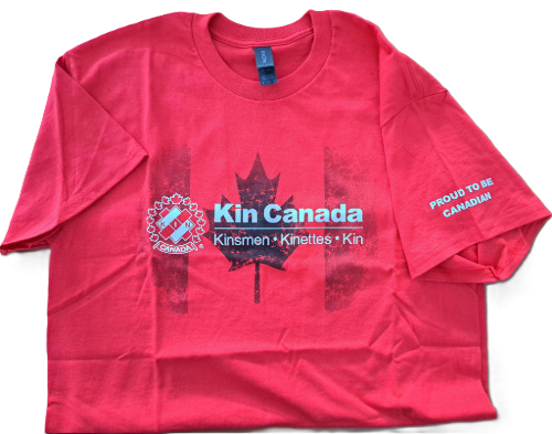 Close up Proud to Be Canadian T-shirt Red