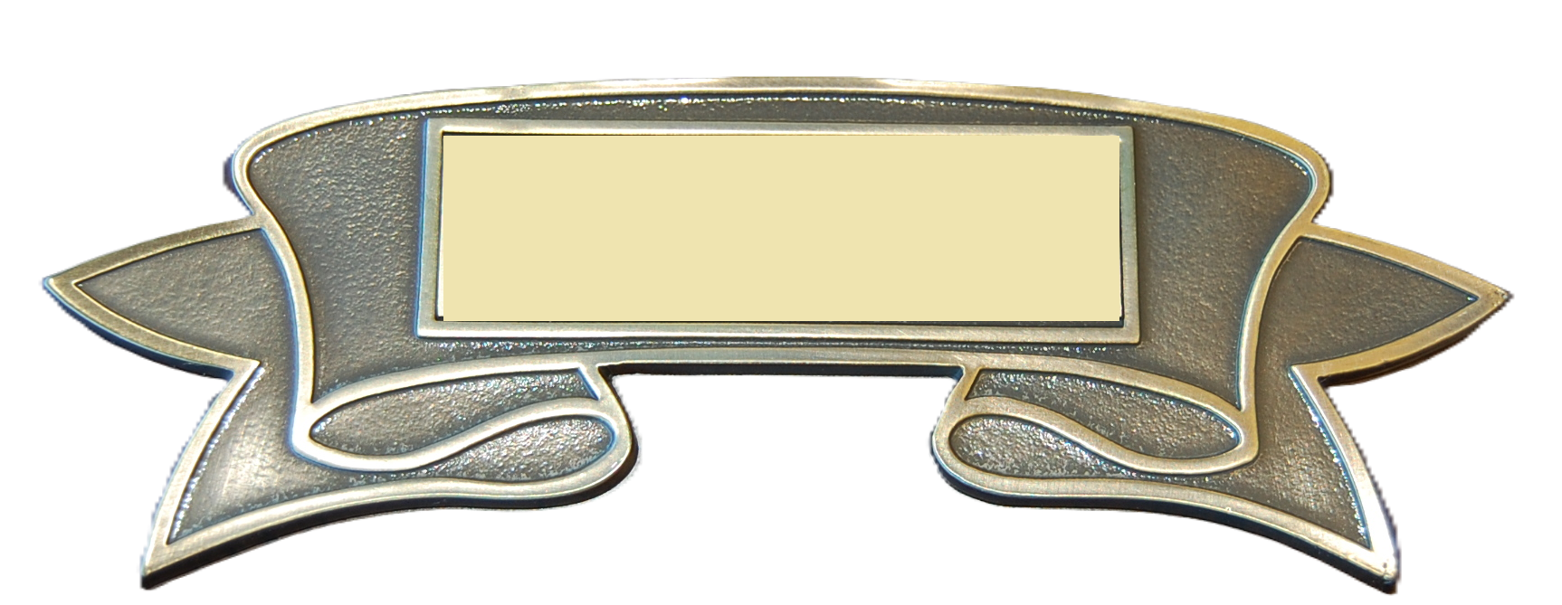 Bronze Cast Title Ribbon