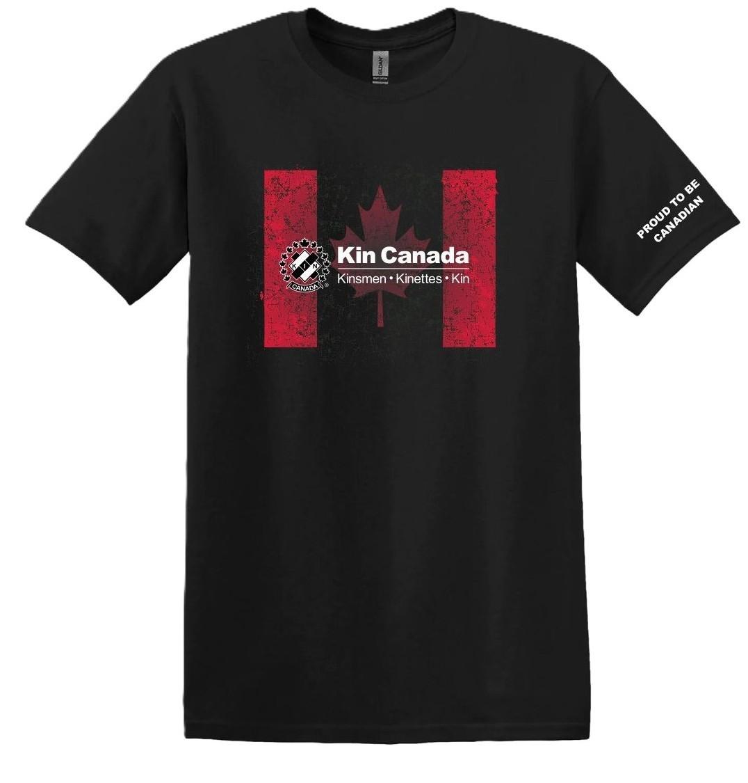 Proud to be Canadian T-Shirt Fitted Black 2XL